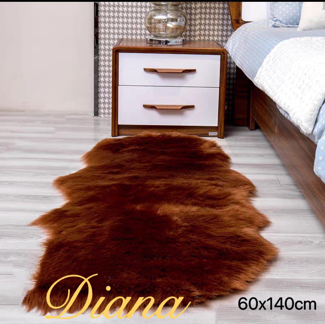 ALFOMBRA REDONDA PELUDA 150 CM X 150 CM NEGRO JASPEADO - 1