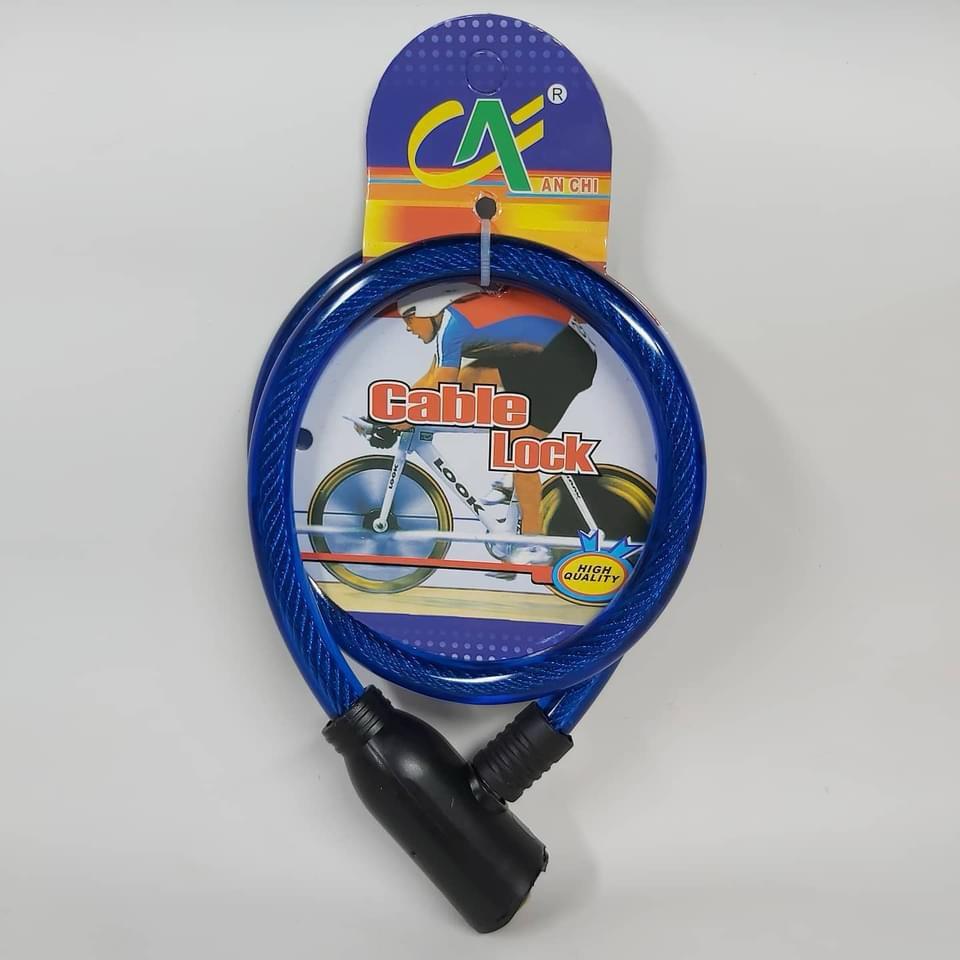 CANDADO ANTIRROBO BICICLETAS AZUL - 2
