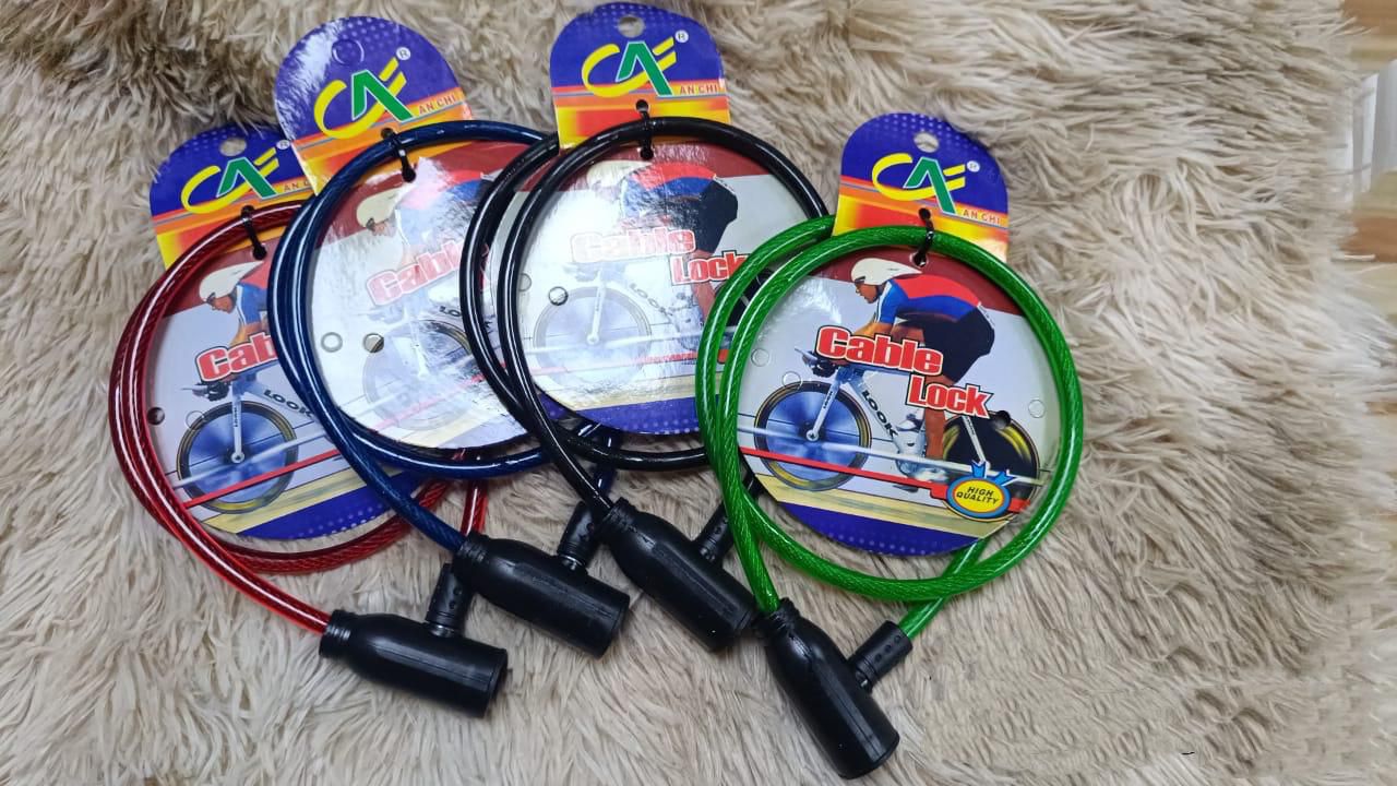 CANDADO ANTIRROBO BICICLETAS NEGRO - 2