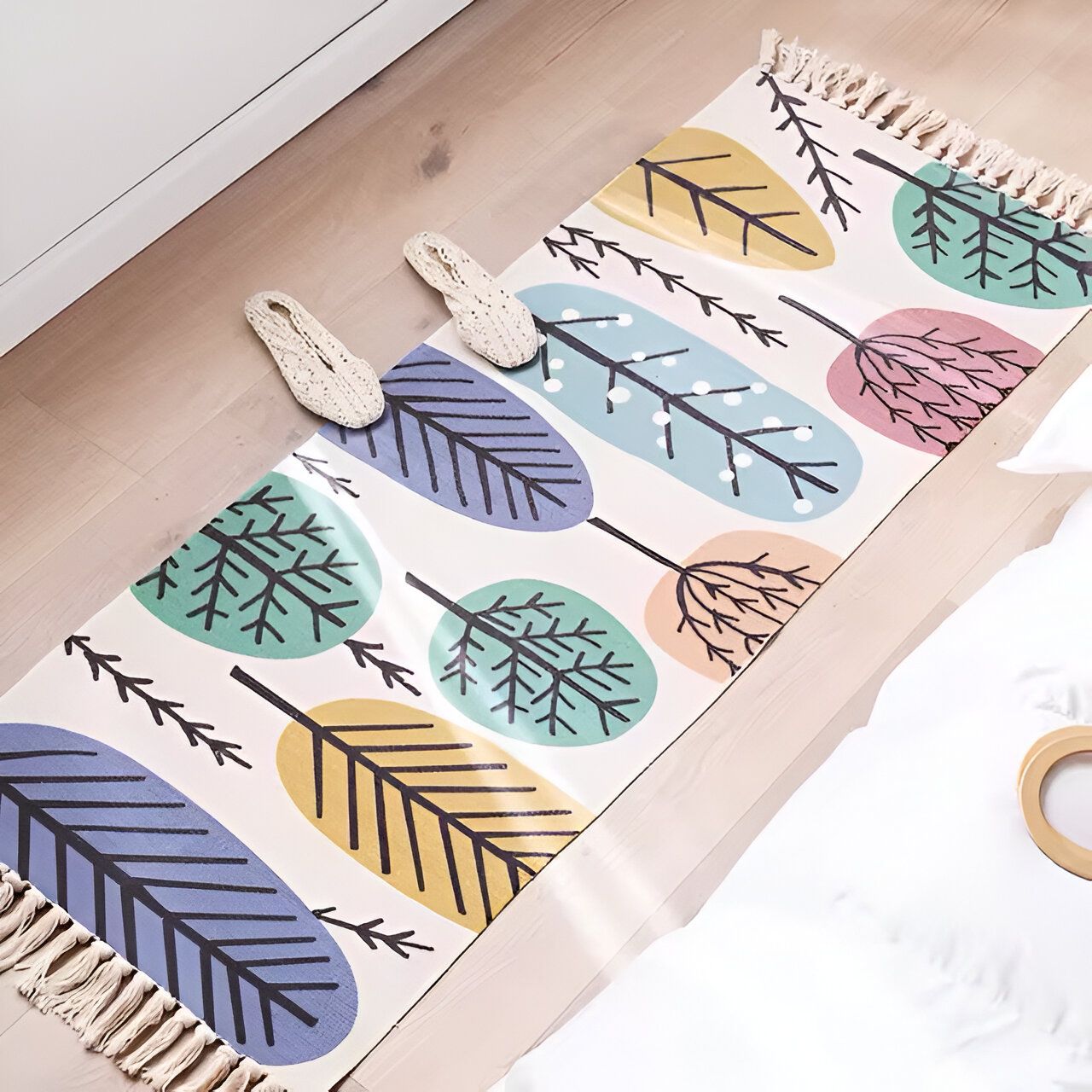 ALFOMBRAS BAJADA CAMA BOHEMIA LINO 60 X 150 CM - 1