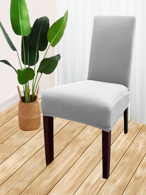 FUNDA PACK 6 CUBRE SILLA COMEDOR PLATA GRIS - 1