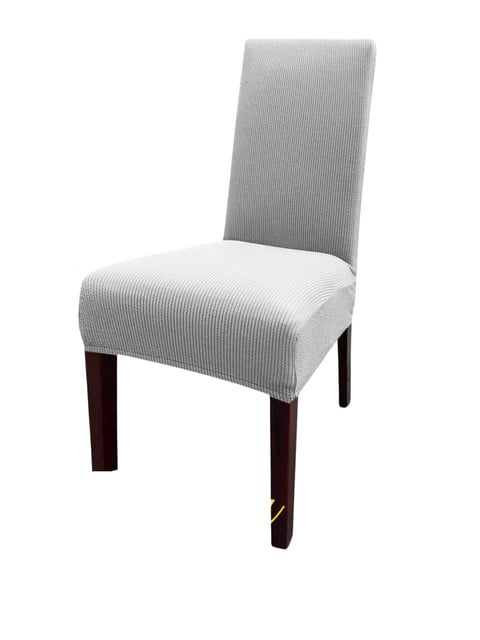 FUNDA PACK 6 CUBRE SILLA COMEDOR PLATA GRIS - 2