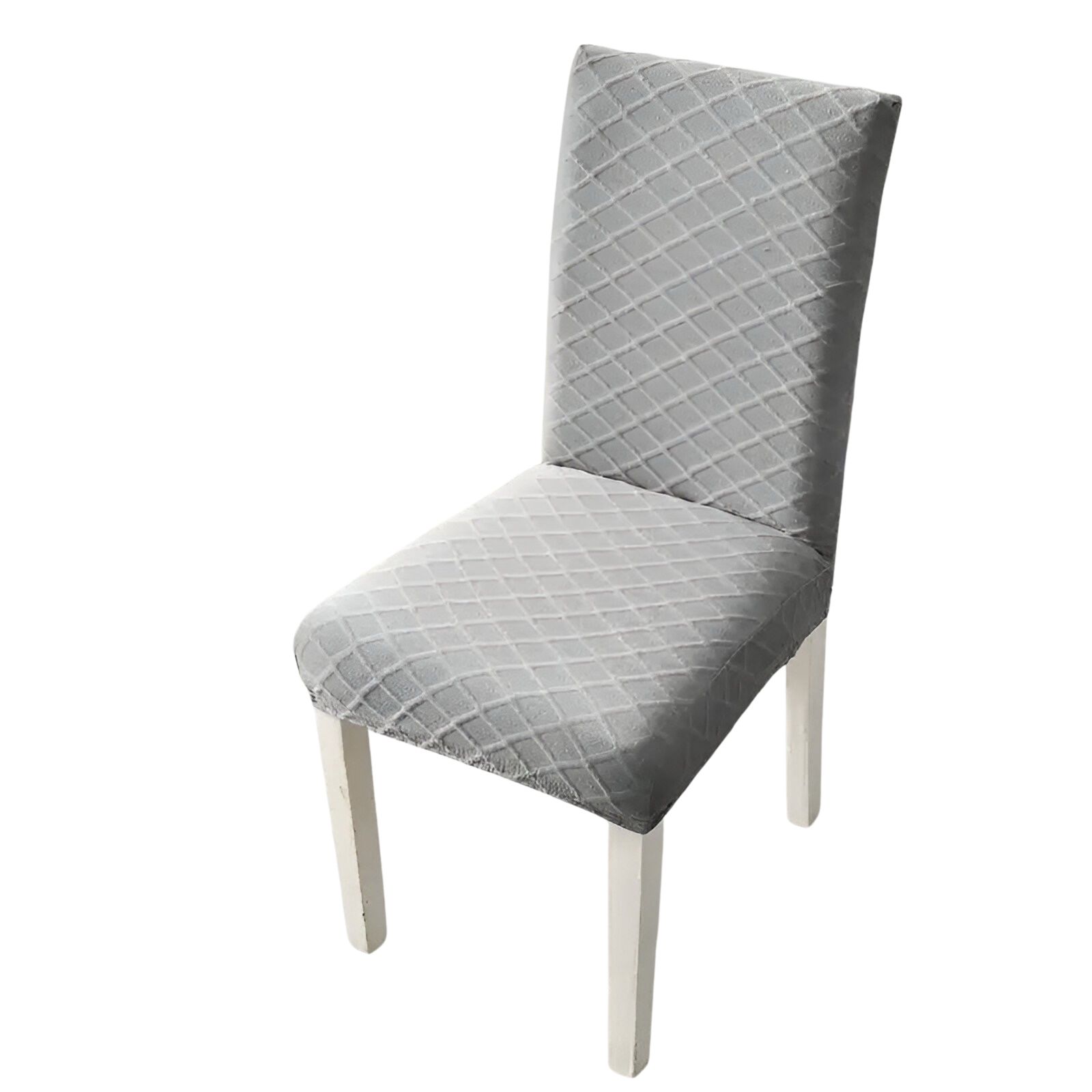 FUNDA PACK 6 CUBRE SILLA COMEDOR GRIS CLARO - 2