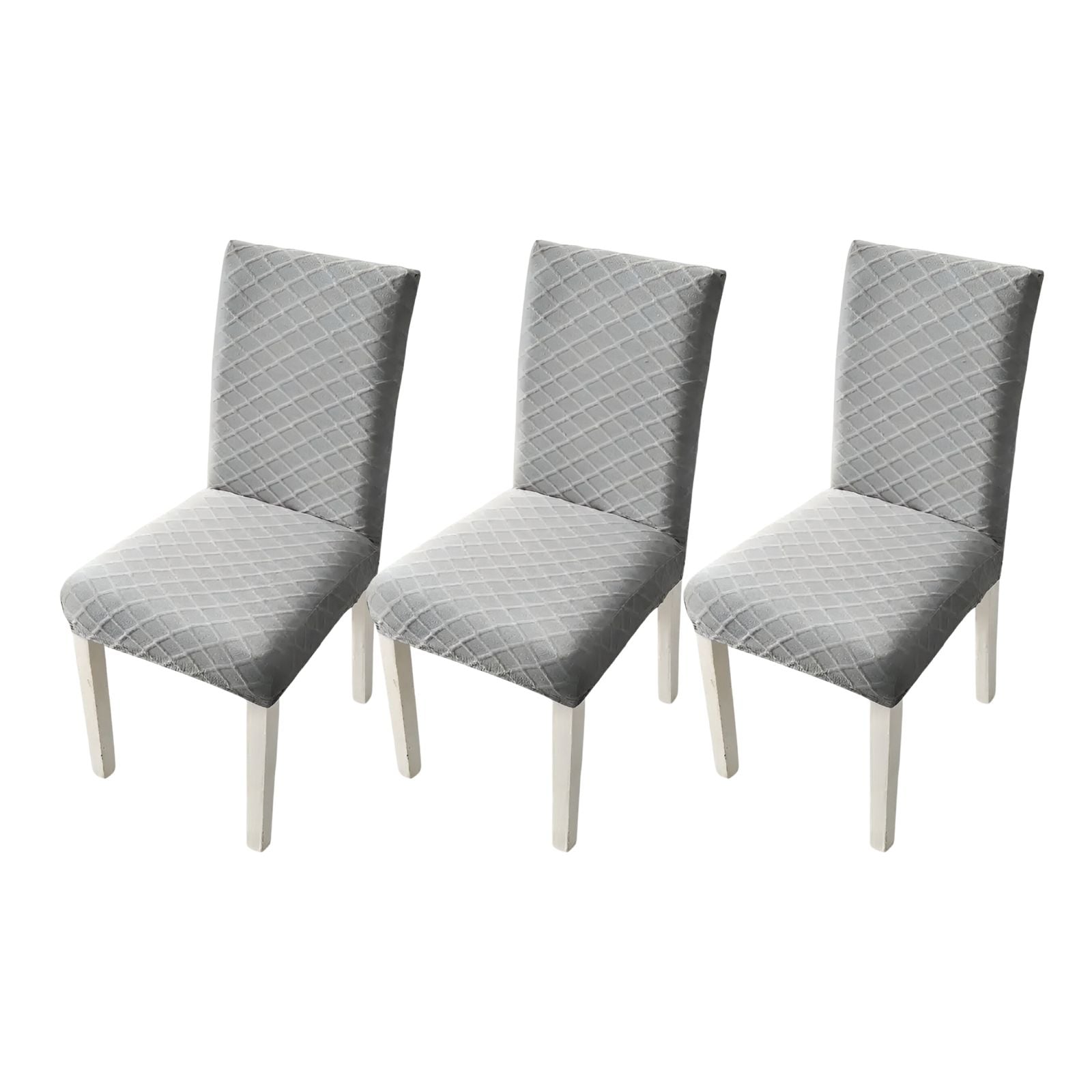 FUNDA PACK 6 CUBRE SILLA COMEDOR GRIS CLARO - 3