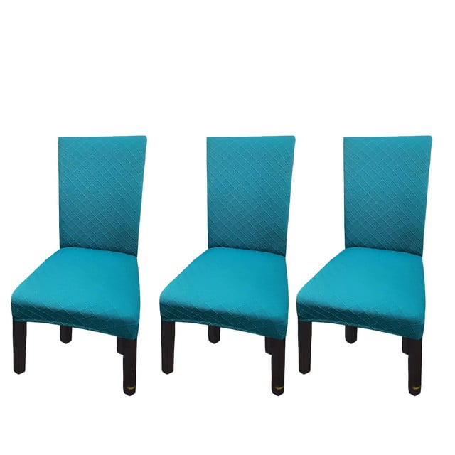 FUNDA PACK 6 CUBRE SILLA COMEDOR TURQUESA - 3
