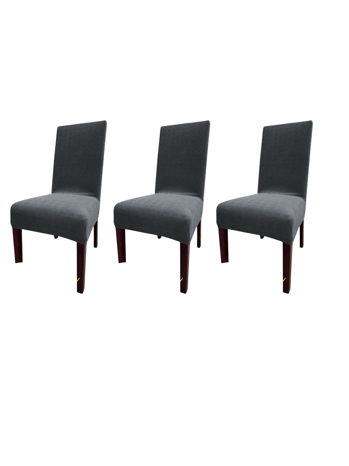 FUNDA PACK 6 CUBRE SILLA COMEDOR GRIS OSCURO - 3