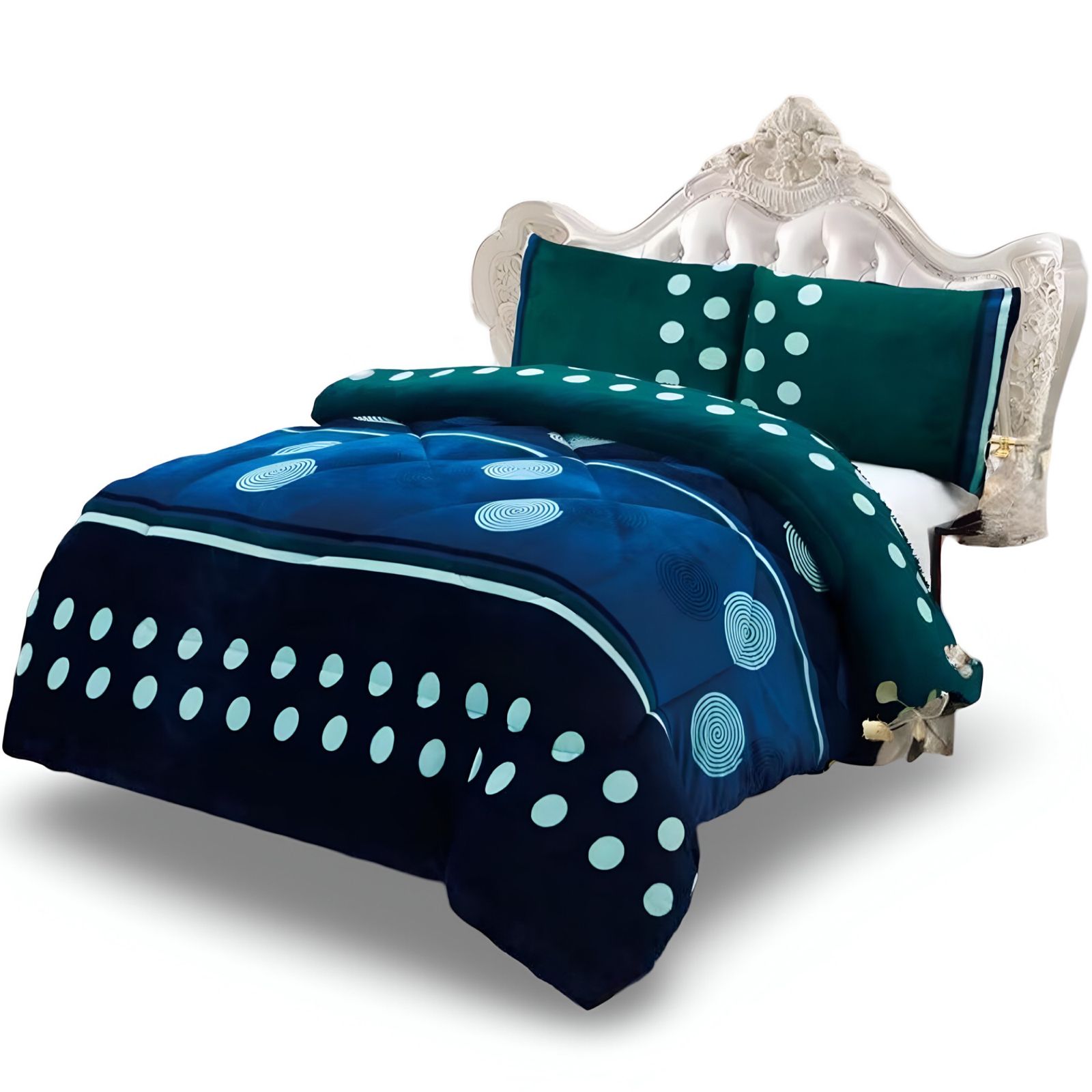 COBERTOR CHIPORRO 2 PLAZAS +2 FUNDAS DE ALMOHADA - 2