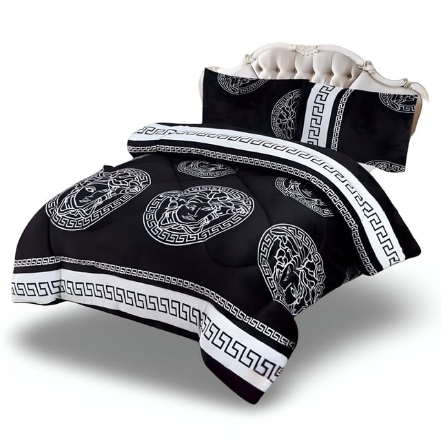 COBERTOR CHIPORRO NEGRO KING +2 FUNDAS DE ALMOHADA - 3