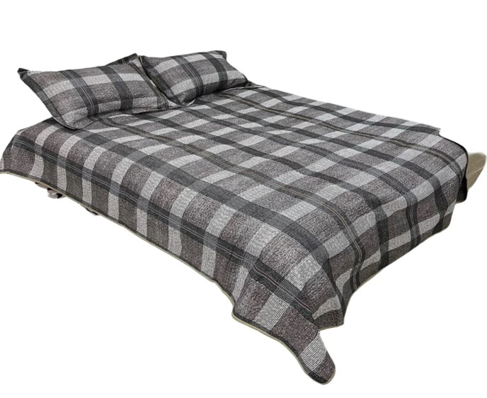 CUBRECAMA DE NIÑO QUILT DE VERANO 1.5 PLAZA AZUL MARINO CON DISEÑO FUTBOL - 3