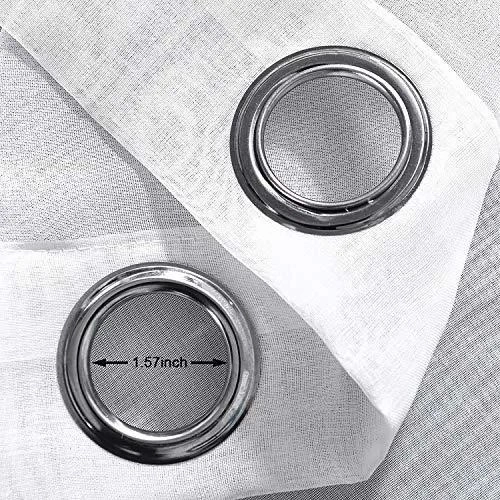 CORTINA VISILLO DEGRADE 2 PAÑOS DE 140CMX240CM C/U COLOR NEGRO - 6