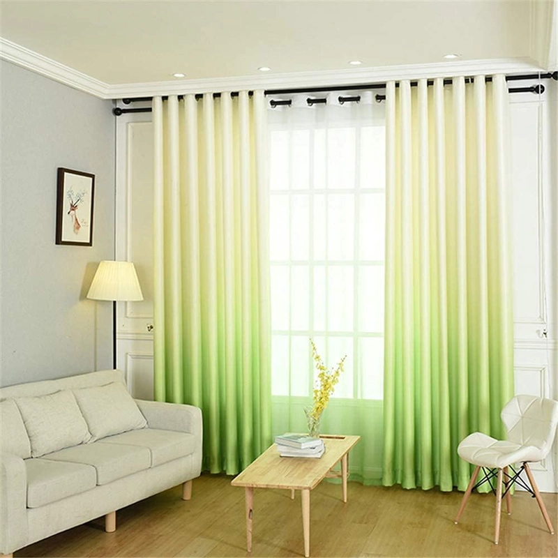 CORTINA VISILLO DEGRADE 2 PAÑOS DE 140CMX240CM C/U COLOR NEGRO - 6