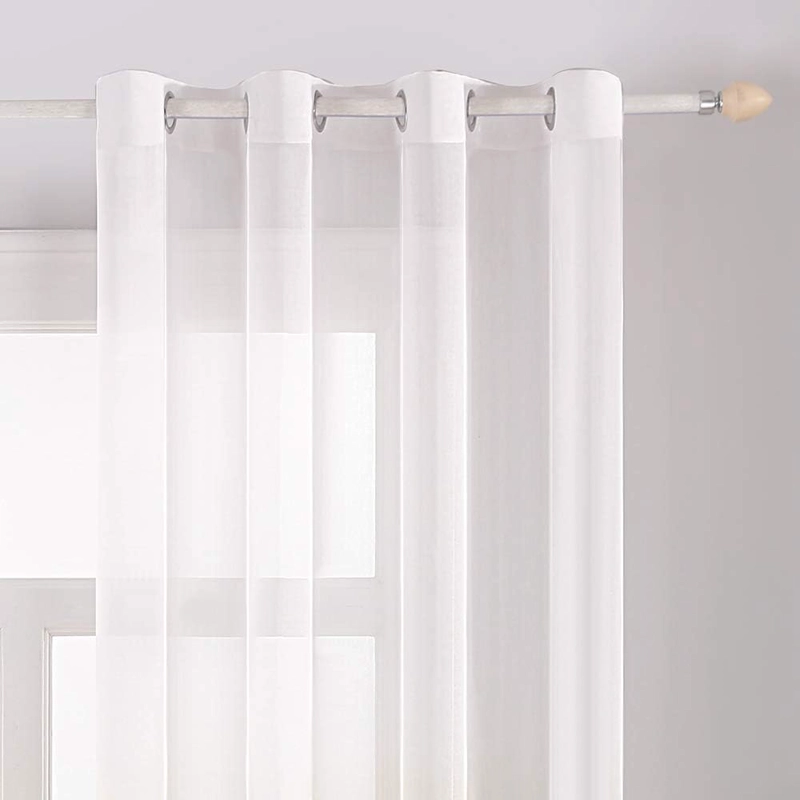 CORTINA VISILLO DEGRADE 2 PAÑOS DE 140CMX240CM C/U COLOR NEGRO - 7