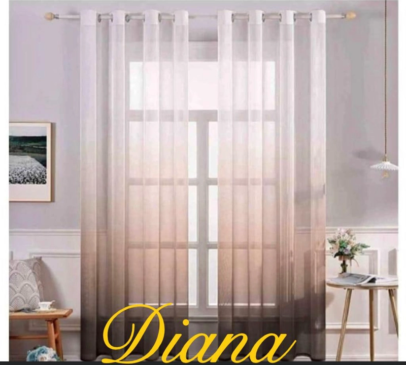 CORTINAS VISILLO TRANSLUCIDOS ESTILO DEGRADE 2 PAÑOS 140CM X 240XM C/U COLOR  NEGRO - 1