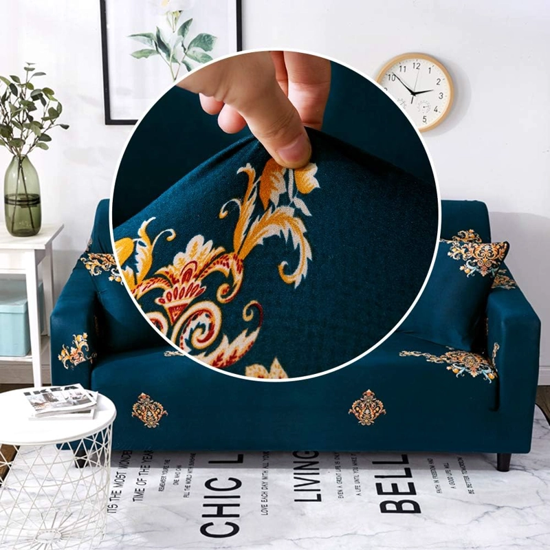 FUNDA SILLON ELASTIZADO 3 CUERPO 190CM HASTA 230CM CON DISEÑO BURDEO FLORES BLANCAS - 4