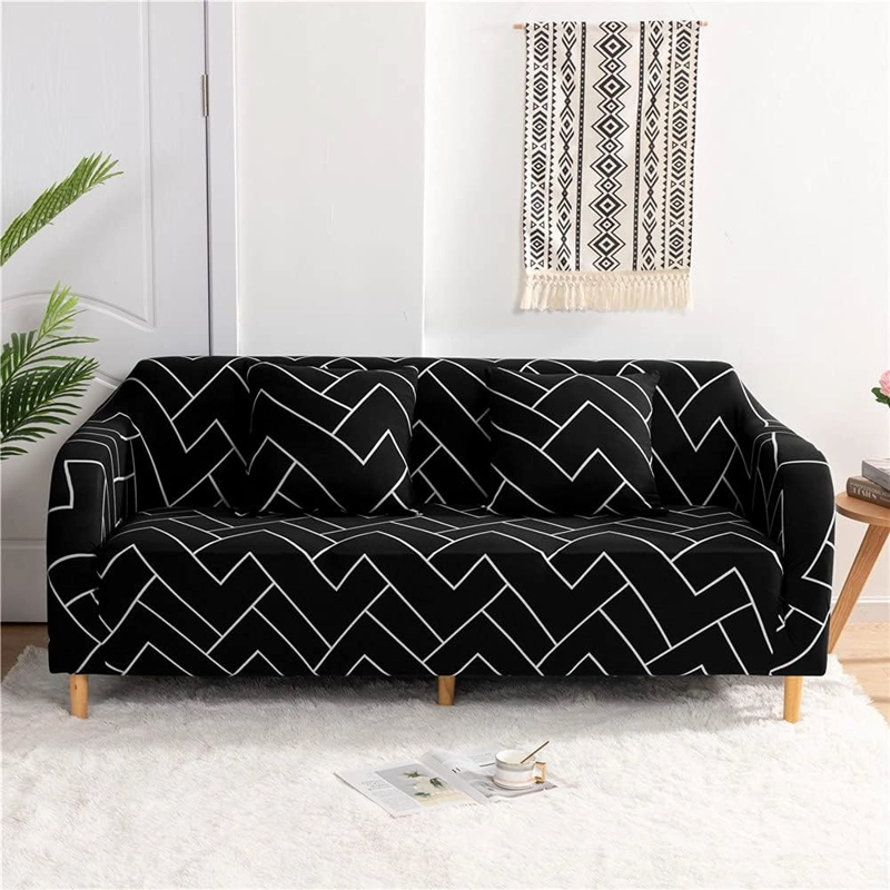 FUNDA SILLON ELASTIZADO 3 CUERPO 190CM HASTA 230CM CON DISEÑO BURDEO FLORES BLANCAS - 5