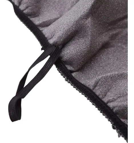 FUNDA PARA ASIENTO DE AUTO TELA LISA TAMAÑO UNIVERSAL UNICOLOR GRIS - 6