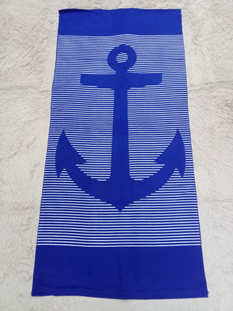 TOALLA DE PLAYA Y PISCINA DE MICROFIBRA SECADO RAPIDO Y CON DISEÑO AUTO FLORES 75X150CM - 1
