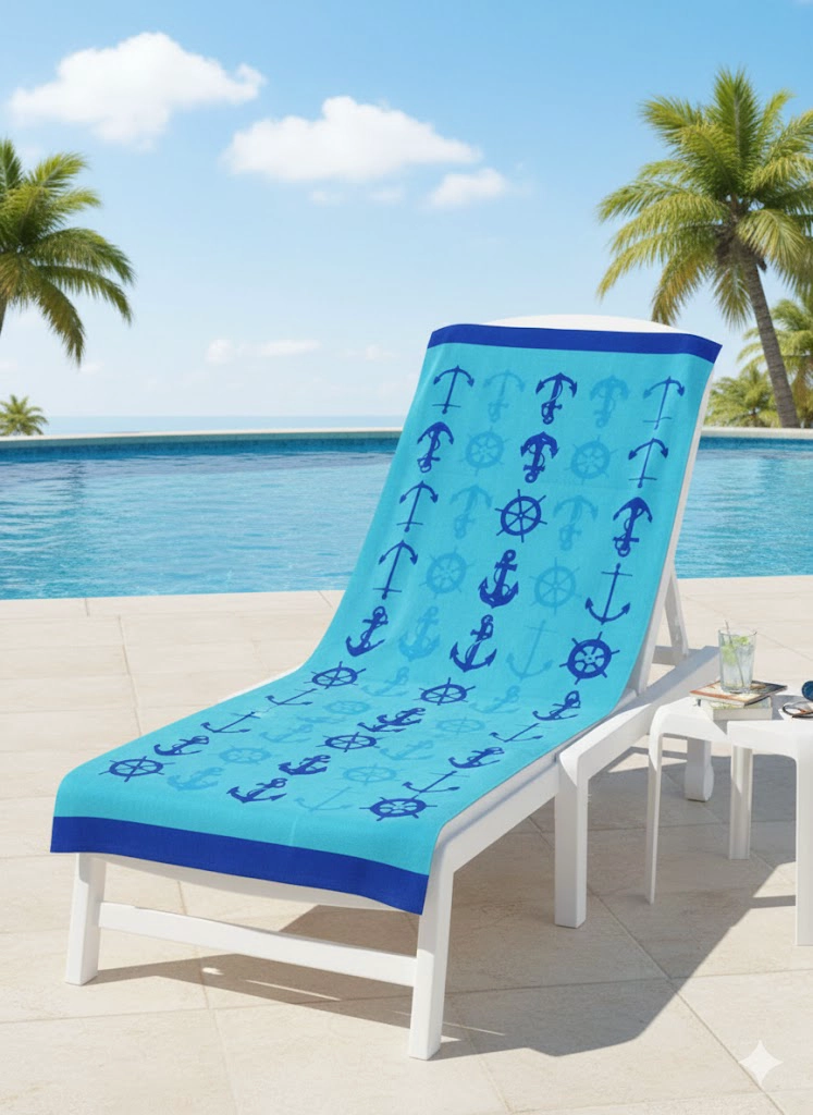 TOALLA DE PLAYA Y PISCINA DE MICROFIBRA SECADO RAPIDO Y CON DISEÑO AUTO FLORES 75X150CM - 3
