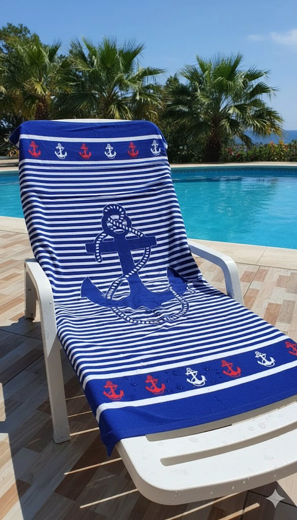 TOALLA DE PLAYA Y PISCINA DE MICROFIBRA SECADO RAPIDO Y CON DISEÑO AUTO FLORES 75X150CM - 3
