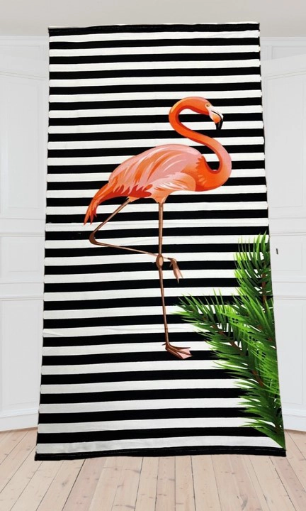 TOALLA DE PLAYA Y PISCINA DE MICROFIBRA SECADO RAPIDO Y CON DISEÑO AUTO FLORES 75X150CM - 5