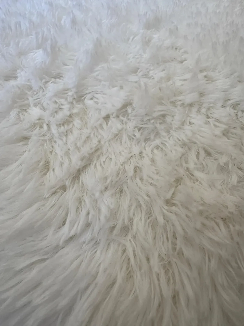 ALFOMBRA PELUDA DE ENTRADA O BAJADA DE CAMA TIPO SHAGGY 50CM X 80CM UNICOLOR TURQUESA - 3