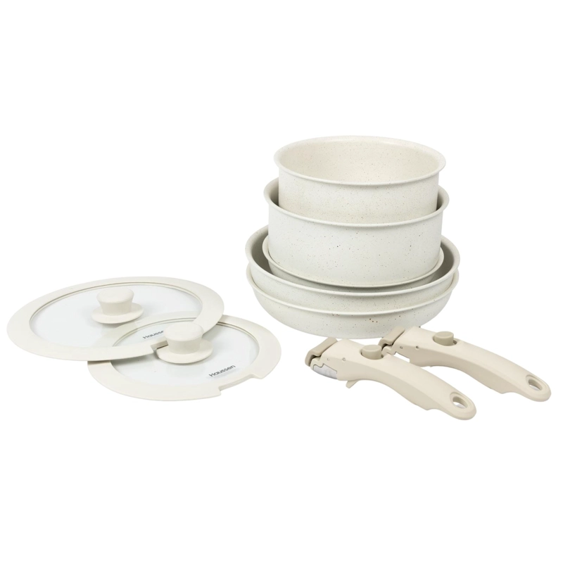 BATERÍA DE COCINA ANTIADHERENTE GRANITO 11 PIEZAS INFINI - 2