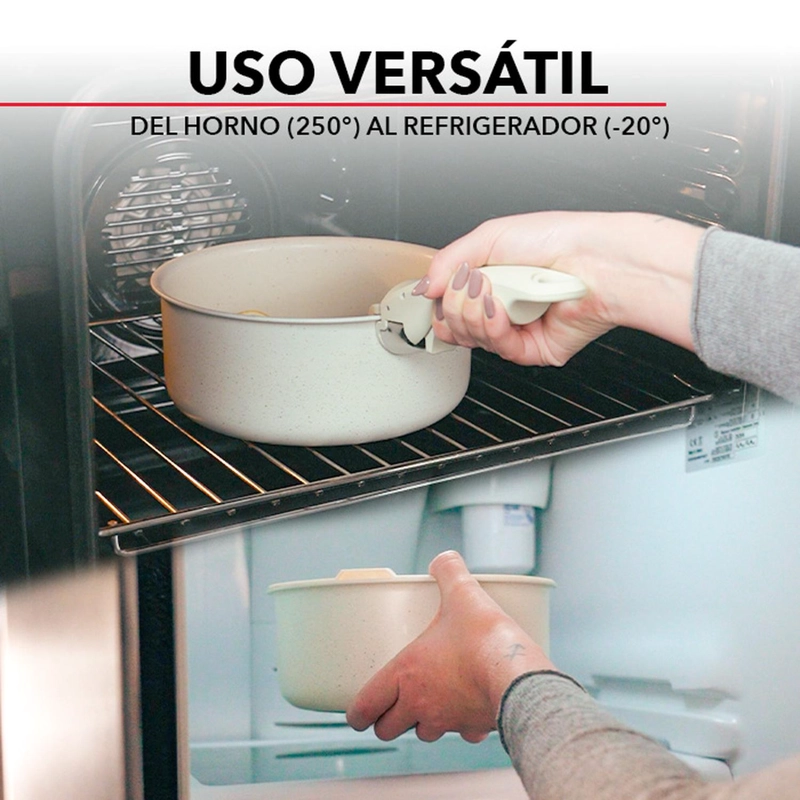 BATERÍA DE COCINA ANTIADHERENTE GRANITO 11 PIEZAS INFINI - 8