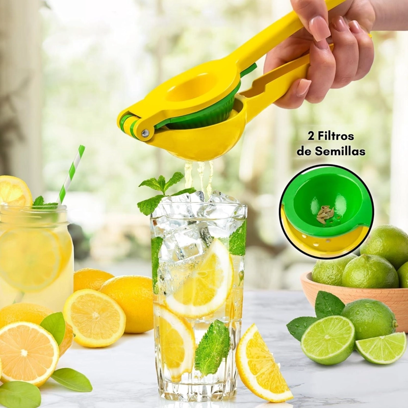 EXPRIMIDOR PRENSA MANUAL DE LIMON 2-EN-1 DE ACERO HAUSSEN - 4