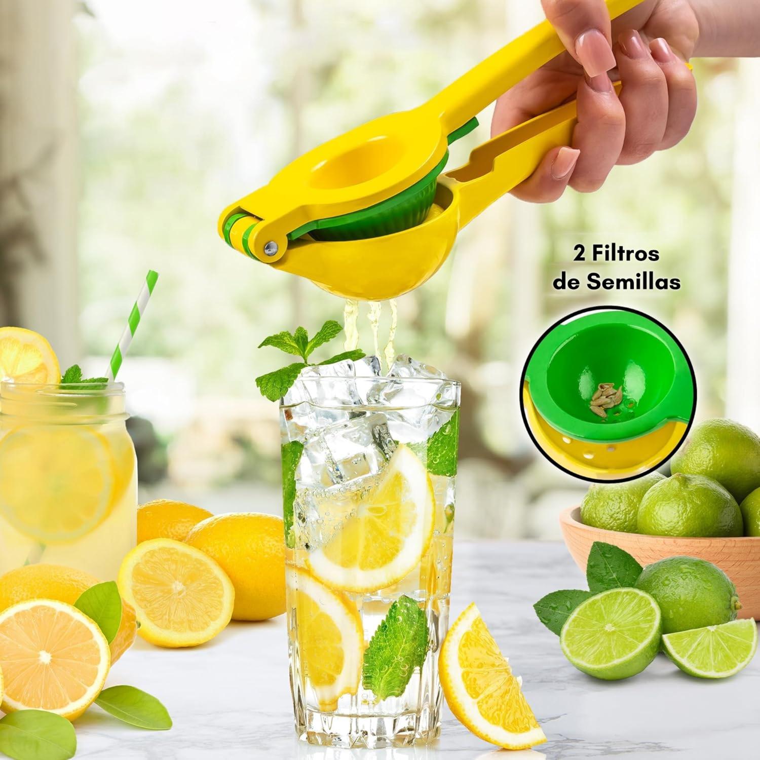EXPRIMIDOR PRENSA MANUAL DE LIMON 2-EN-1 DE ACERO HAUSSEN - 4