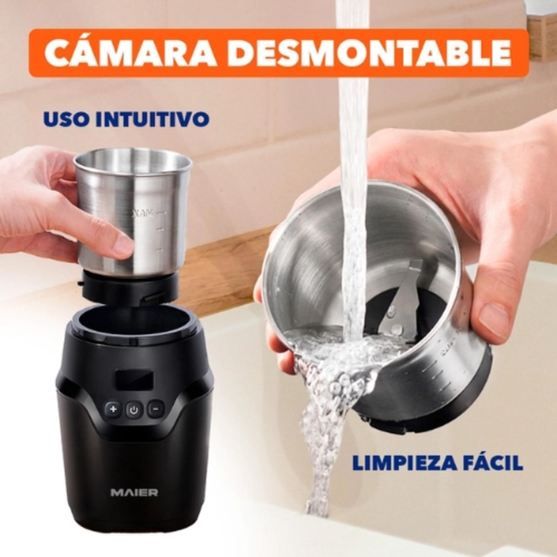 MOLINILLO ELE CTRICO DE CAFE Y GRANOS MOLEDOR MAIER MC200 - 7