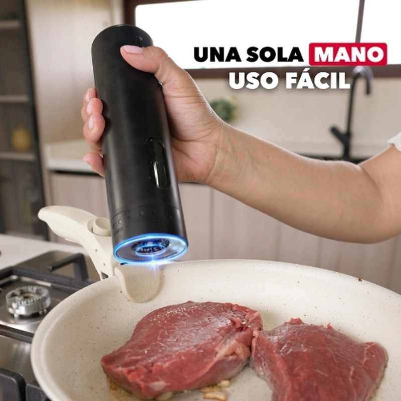 MOLINILLO ELE CTRICO SALERO SAL PIMIENTA HAUSSEN CON LUZ LED - 8