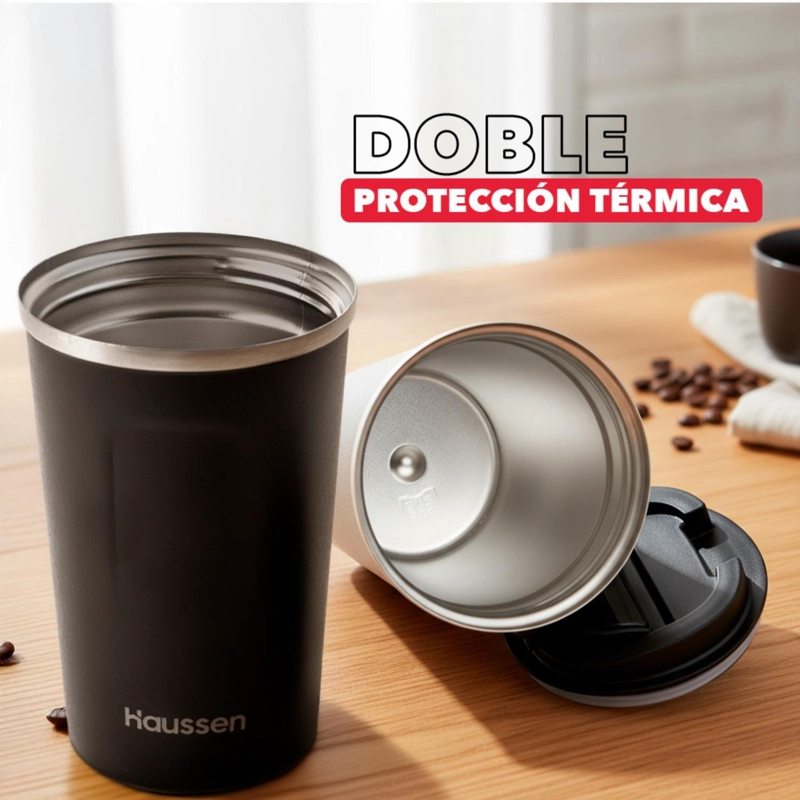 MUG TE RMICO ACERO INOX HAUSSEN 380 ML INDICADOR TEMPERATURA - 5