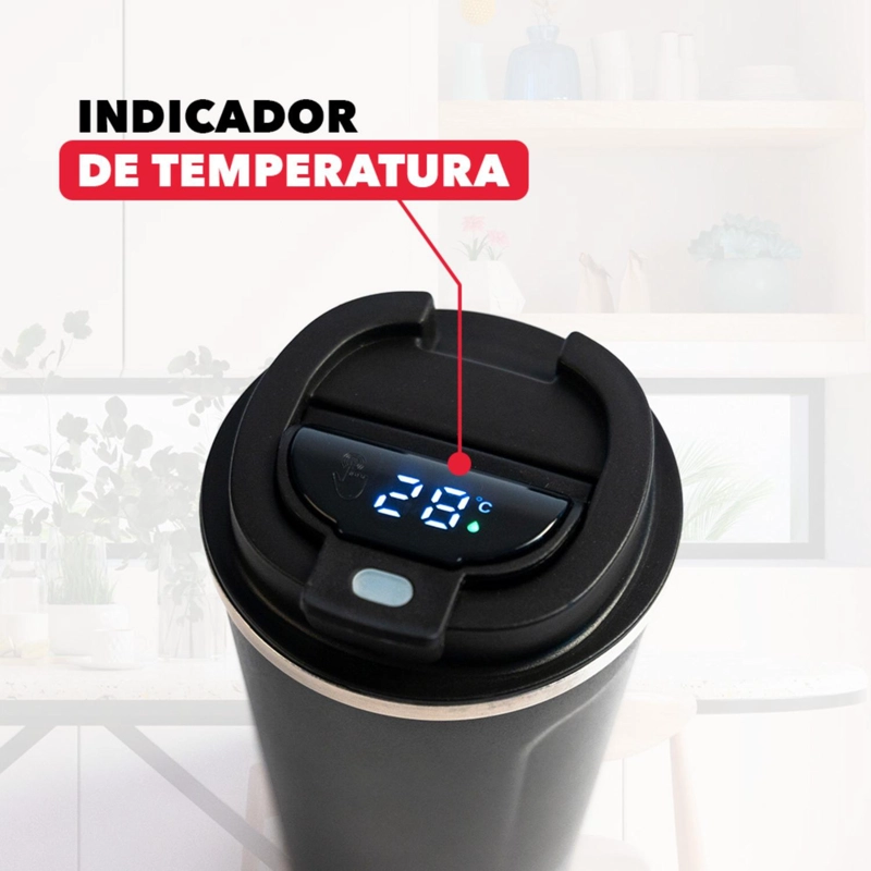 MUG TE RMICO ACERO INOX HAUSSEN 380 ML INDICADOR TEMPERATURA - 7