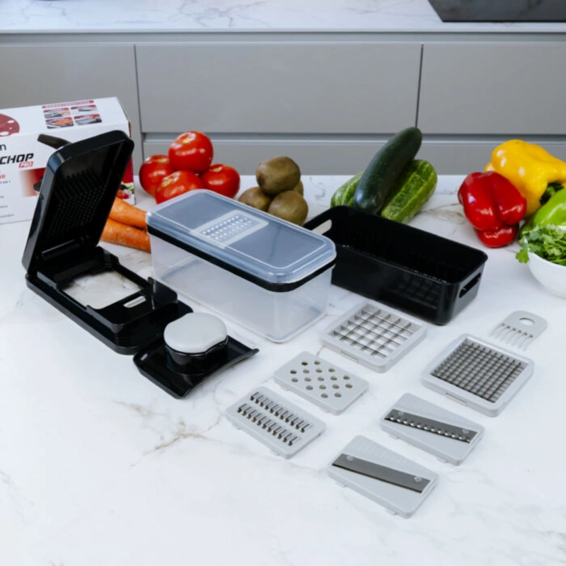 RALLADOR PICADOR CORTADOR FRUTAS VERDURAS MULTIUSO QUICKCHOP PRO - 2