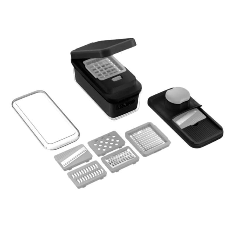 RALLADOR PICADOR CORTADOR FRUTAS VERDURAS MULTIUSO QUICKCHOP PRO - 6