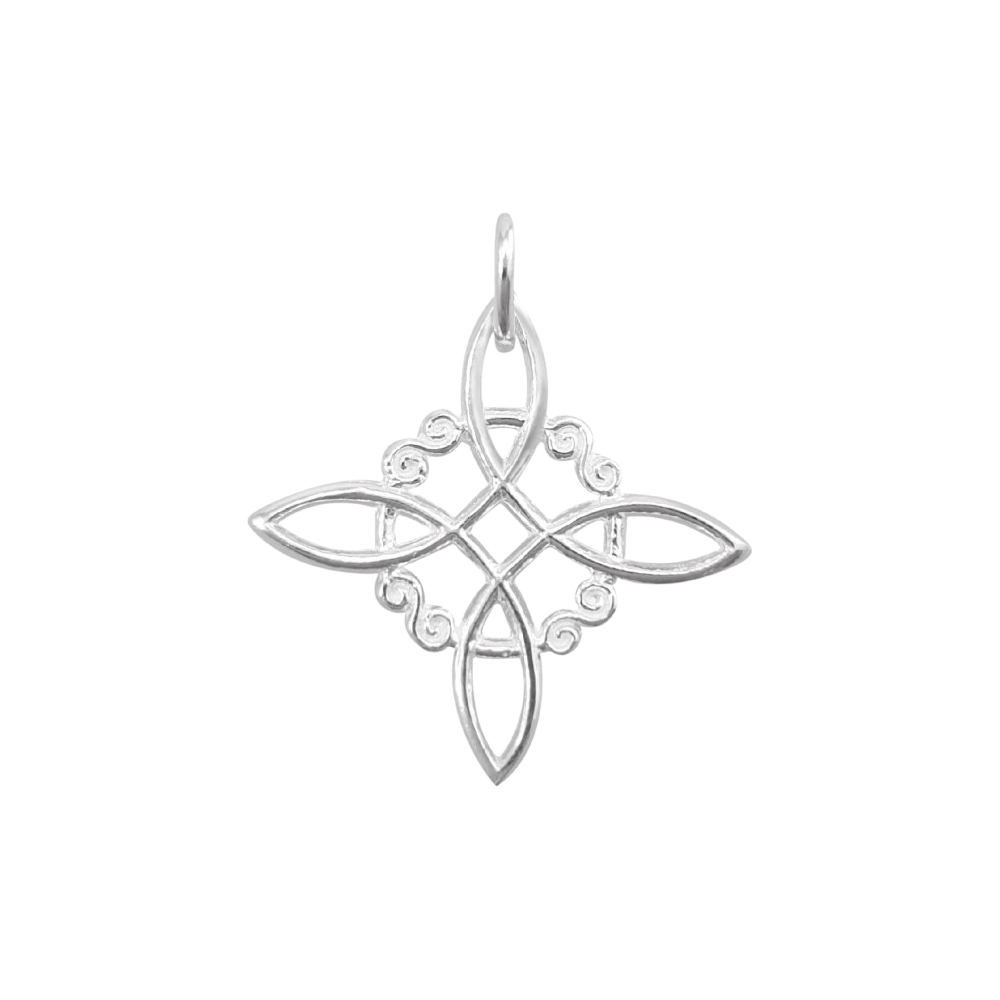 Colgante De Plata Nudo De Brujas - 1