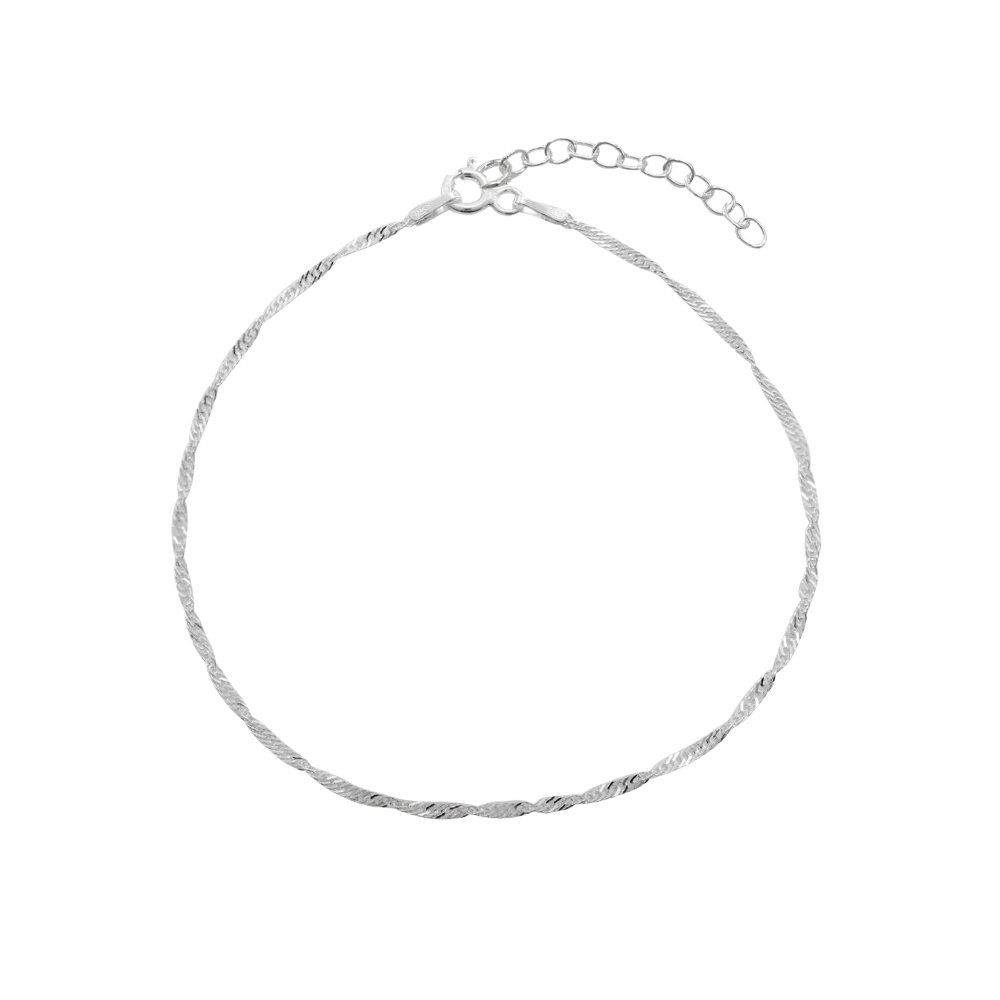 PULSERA FERSHOP CADENA SINGAPUR PLATA - 1