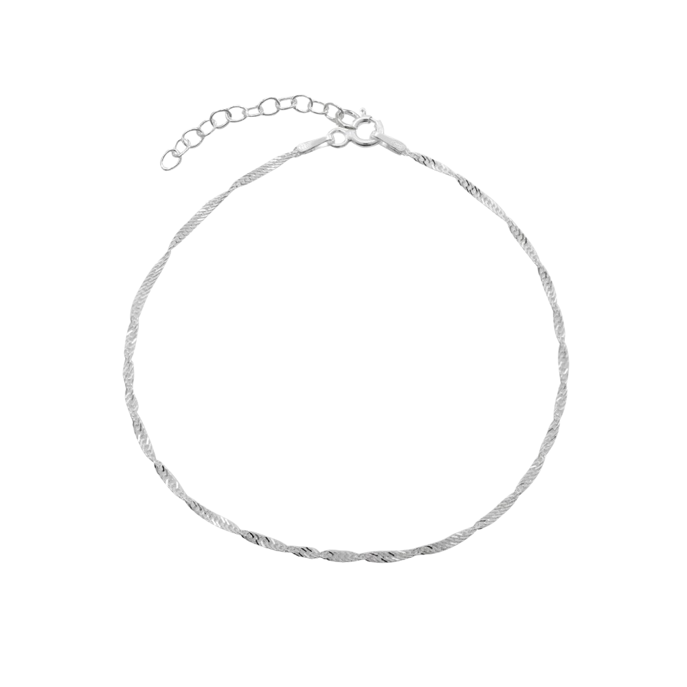 PULSERA FERSHOP CADENA SINGAPUR PLATA - 2