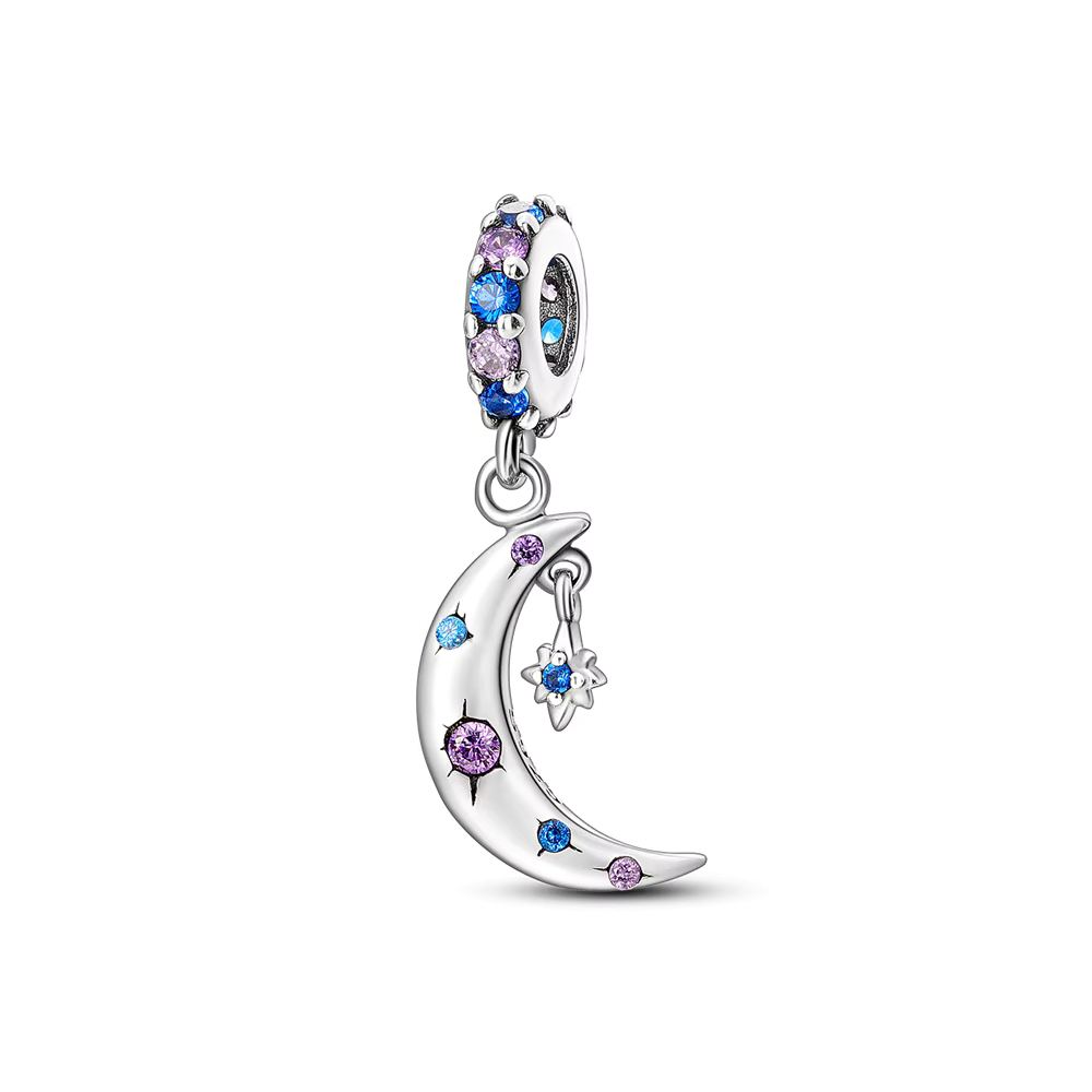 Charm Colgante Luna con Circones - 1