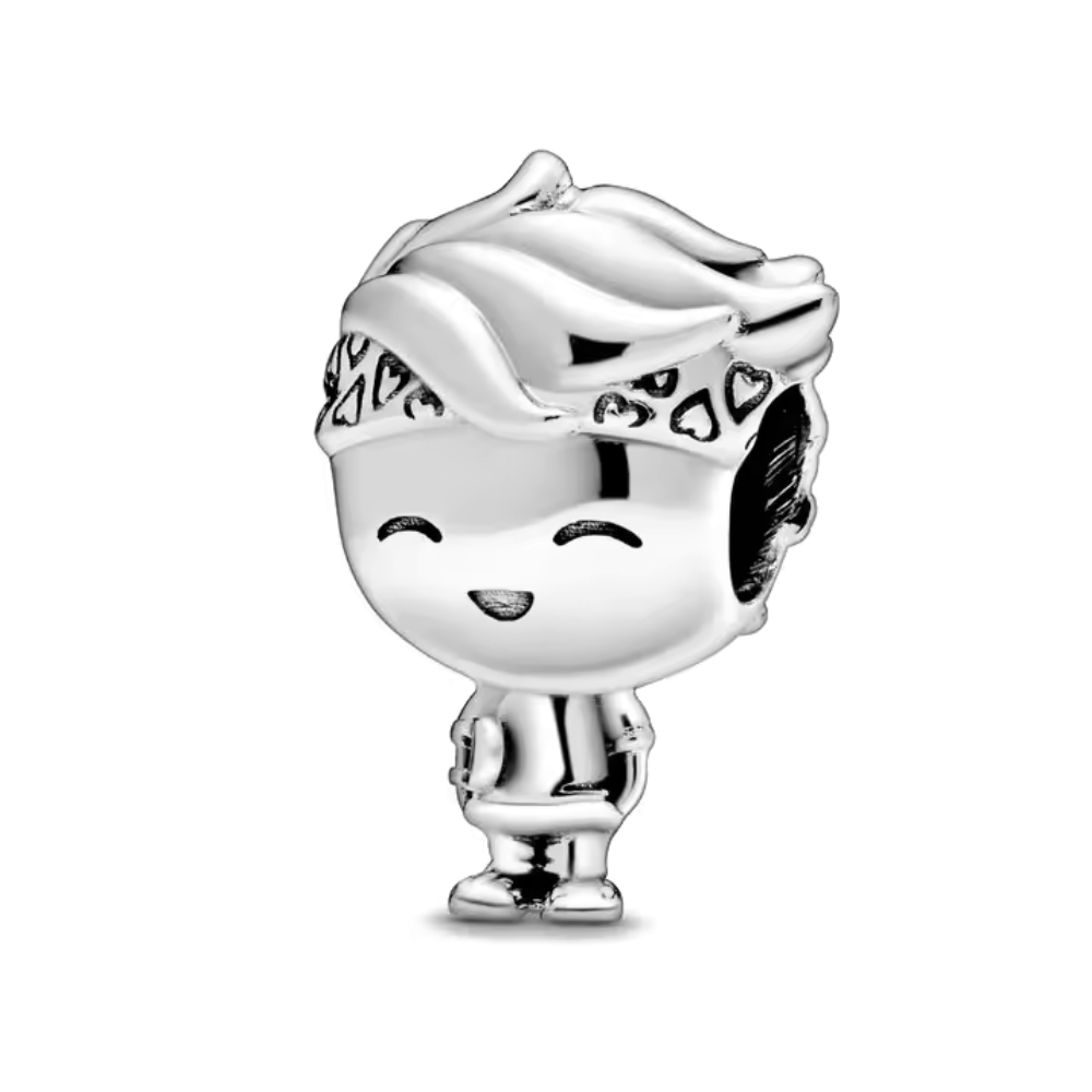 Charm Plateado Niño Con Skate - 3
