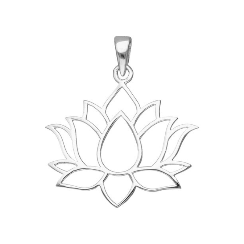 Colgante de Plata Flor de Loto - 1