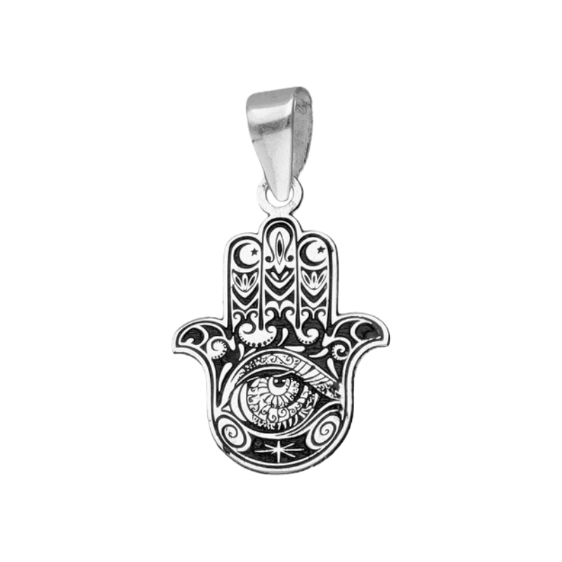 Colgante de Plata Mano de Fátima - 1