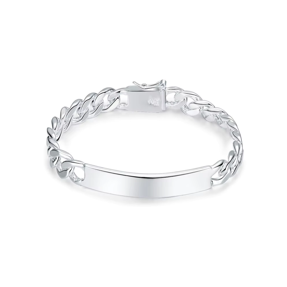 PULSERA ENCHAPADA ESTILO CUBANO - 1
