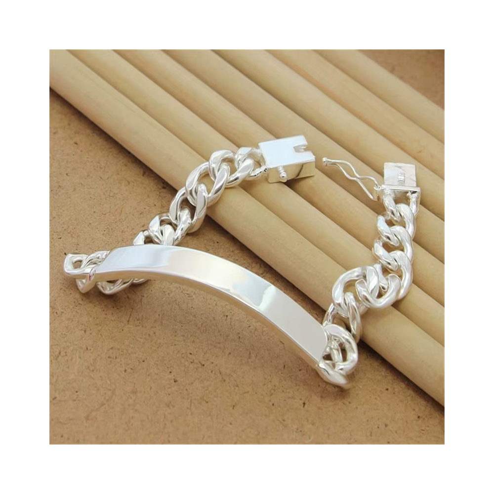 PULSERA ENCHAPADA ESTILO CUBANO - 4