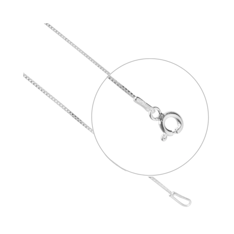 CADENA DE PLATA VENECIANA 45 CM - 3