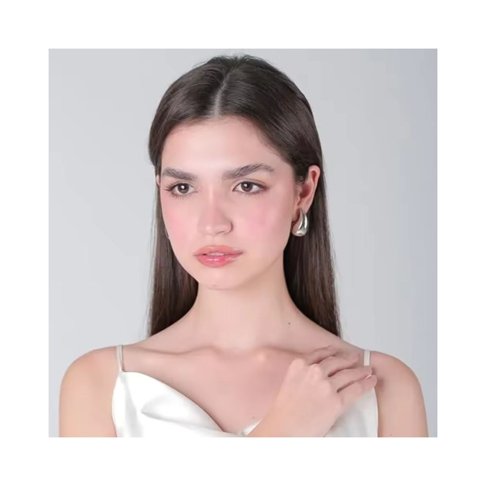 AROS PLATA ESTILO GOTA CHUNKY 26 MM - 5