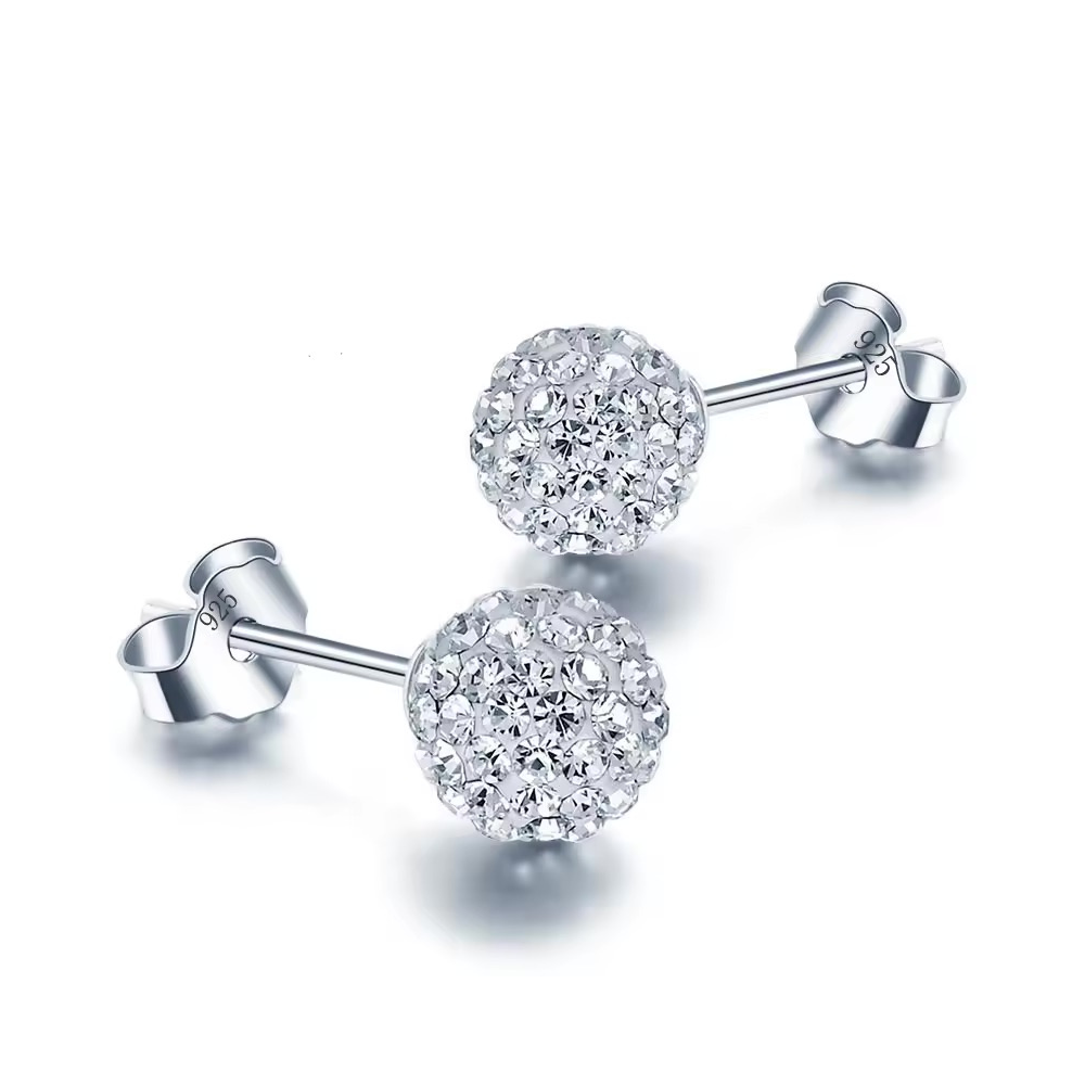 AROS DE PLATA MICRO CIRCONES INCRUSTADOS 10 MM - 1