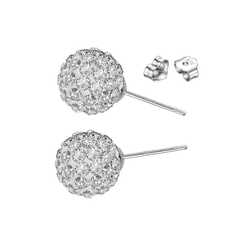 AROS DE PLATA MICRO CIRCONES INCRUSTADOS 10 MM - 3