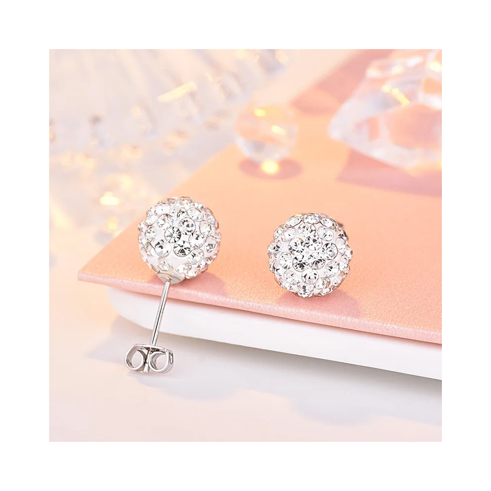 AROS DE PLATA MICRO CIRCONES INCRUSTADOS 10 MM - 5