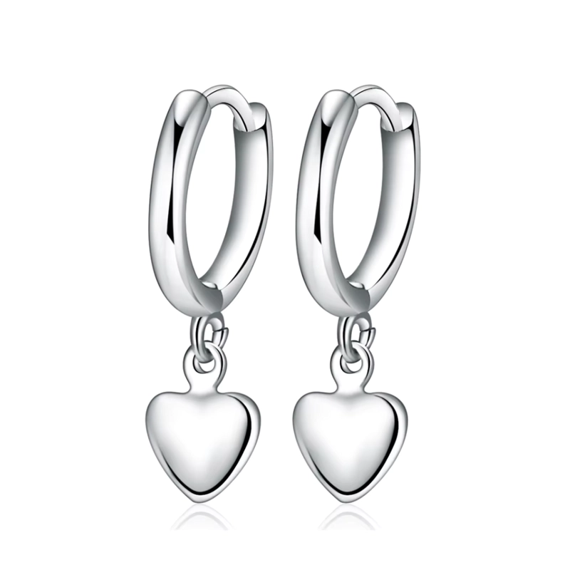 AROS PLATA ARGOLLA COLGANTE CORAZON